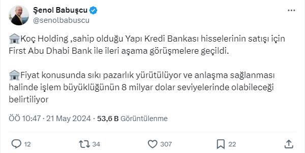 Şenol Babuşcu: Büyük satış olacak 11